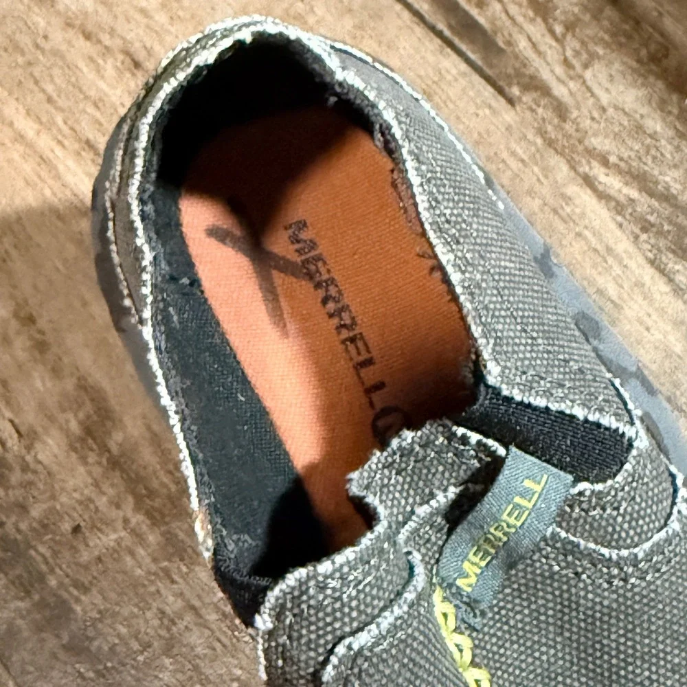 Merrell Kids ML-B Slipper Shoe, Olive Green, 11M